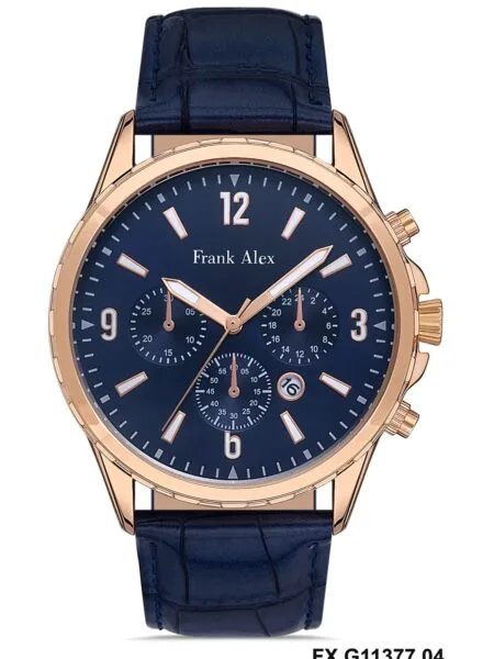 Frank Alex Blue Leather