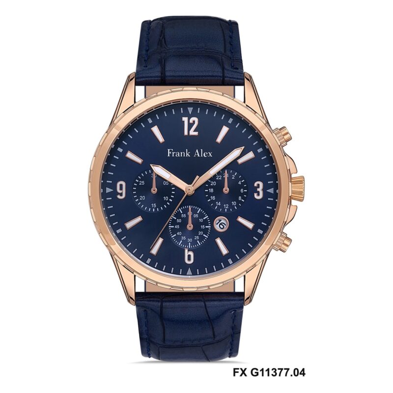 Frank Alex Blue Leather