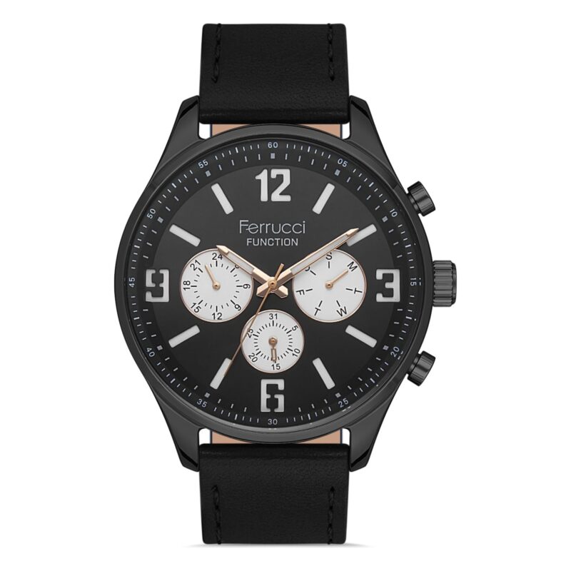 Ferrucci Black Leather