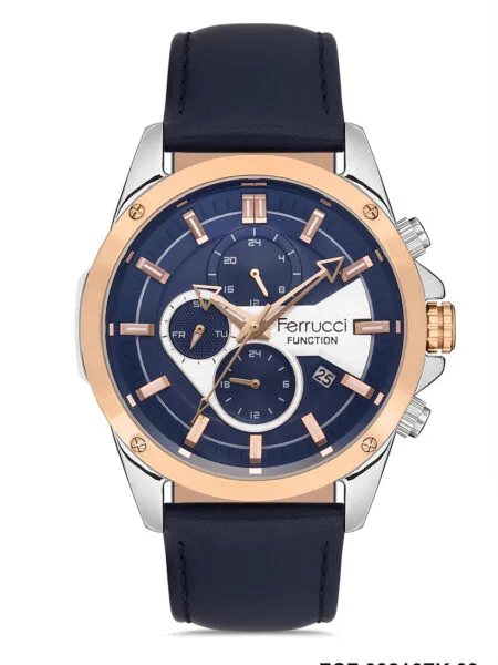 Ferrucci Blue Leather
