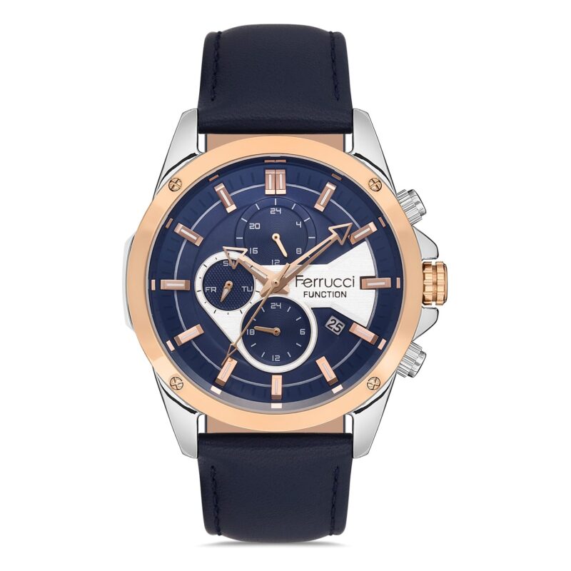 Ferrucci Blue Leather