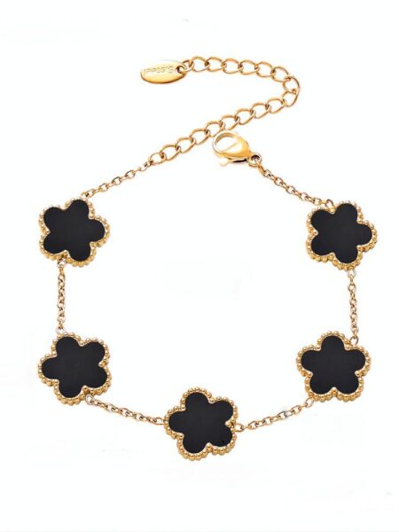 Gold & Black Steel Bracelet