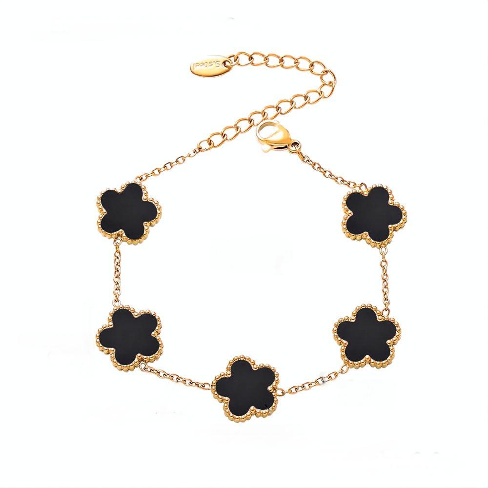 Gold & Black Steel Bracelet