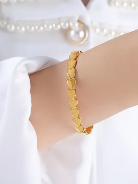 Alternative view of Gold Steel Bracelet