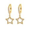 Gold Steel Earings