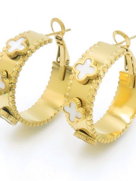 Gold Steel Earings