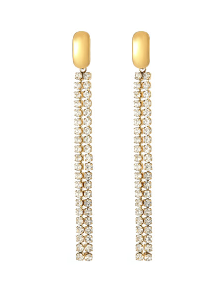 Gold Steel Earings