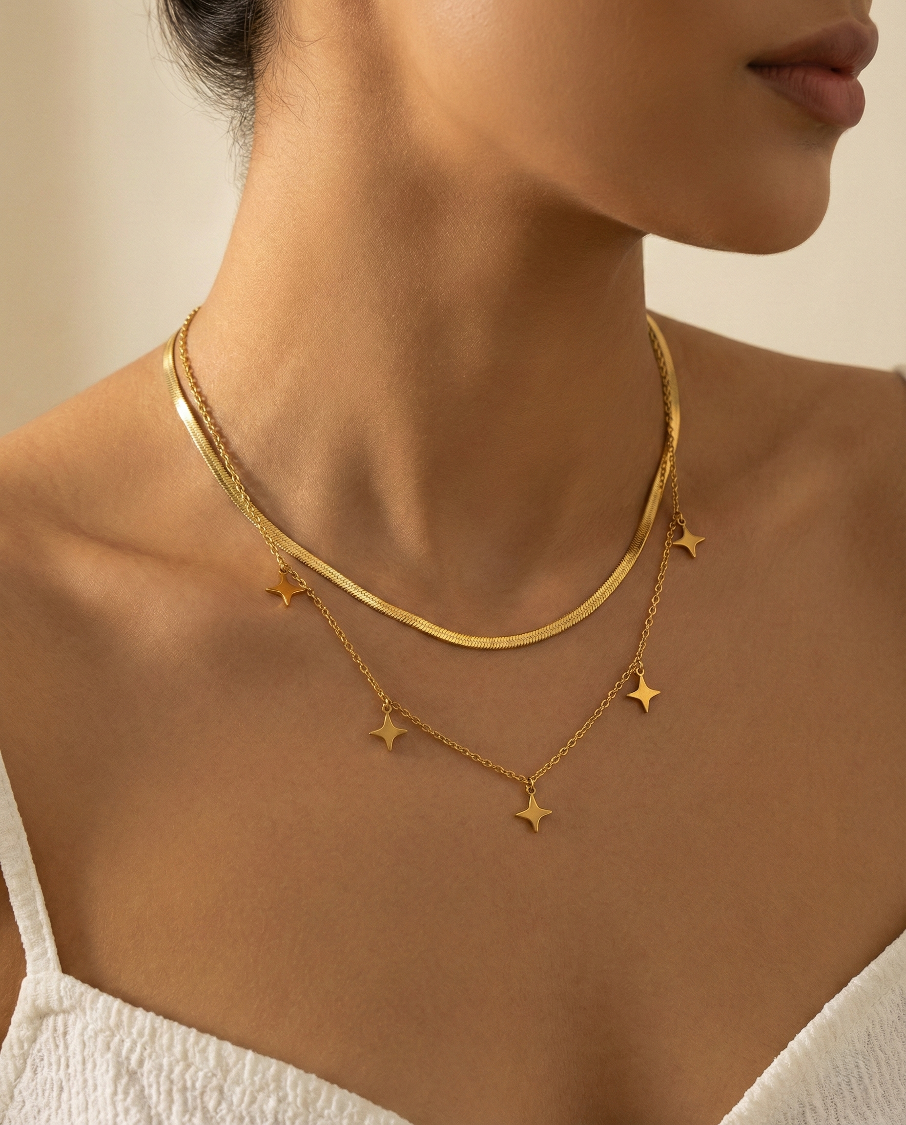 Gold Steel Necklace