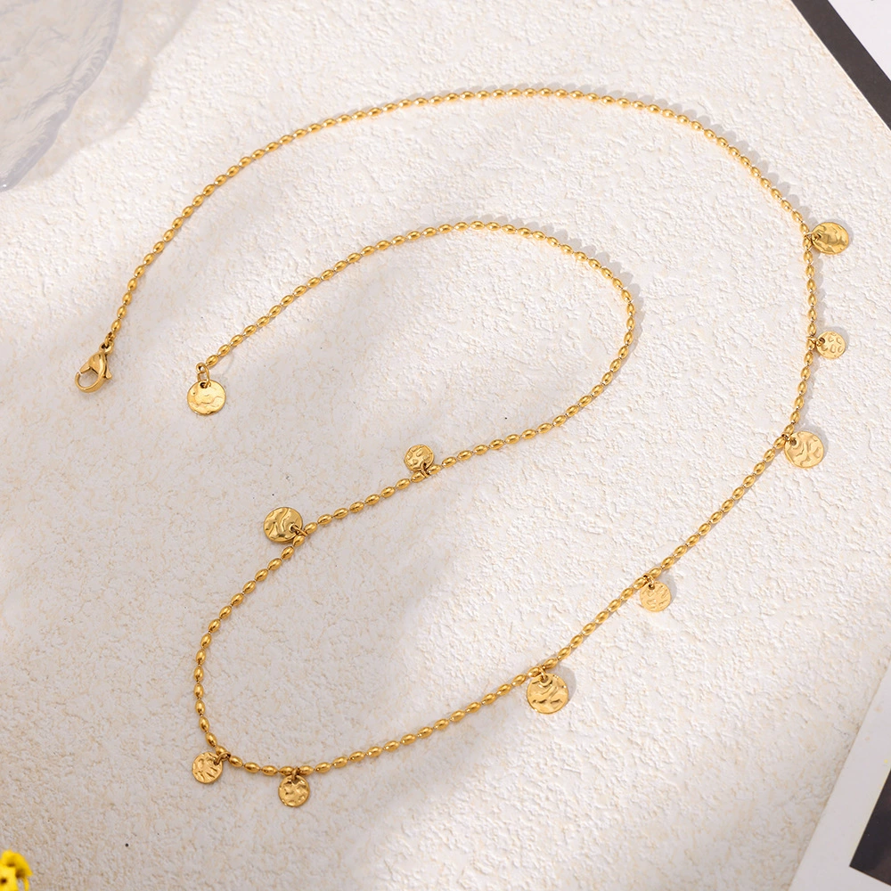 Gold Steel Necklace - Image 4