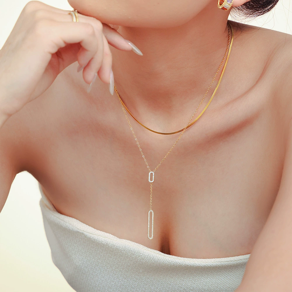 Gold Steel Necklace - Image 2