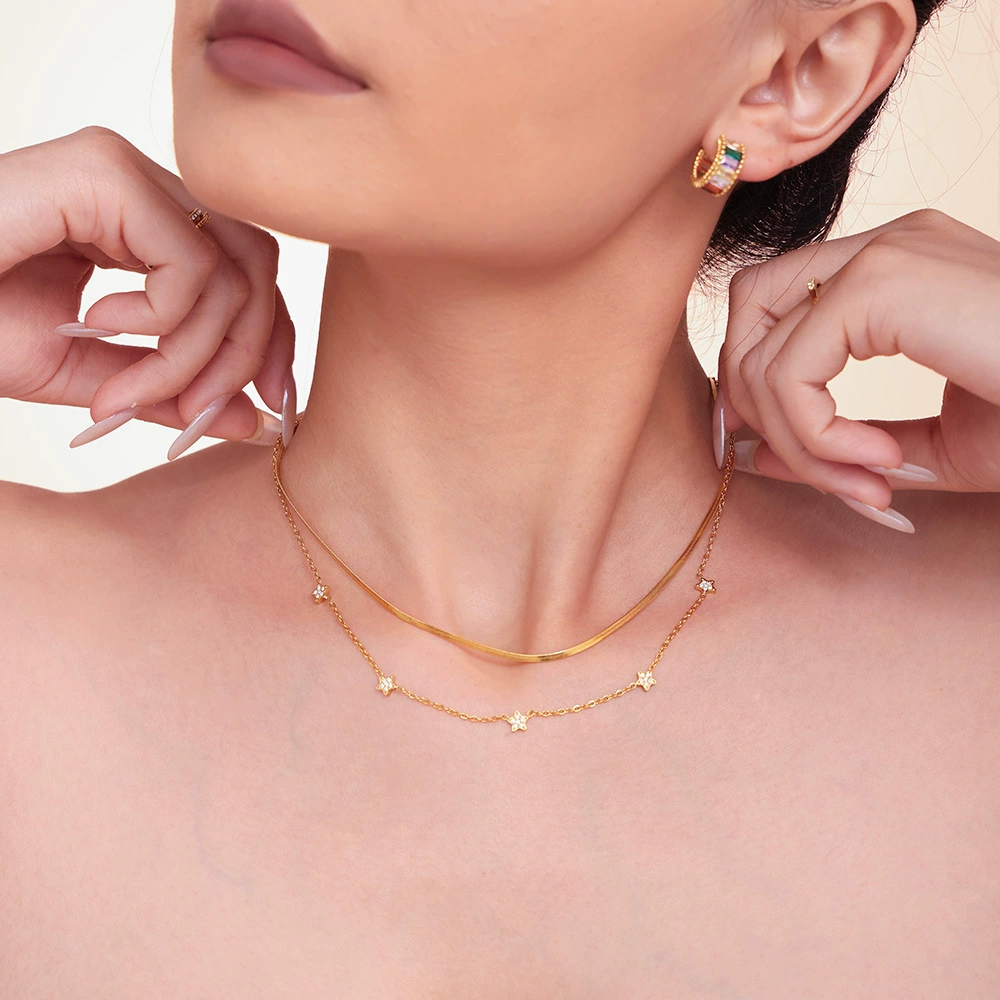 Gold Steel Necklace - Image 3