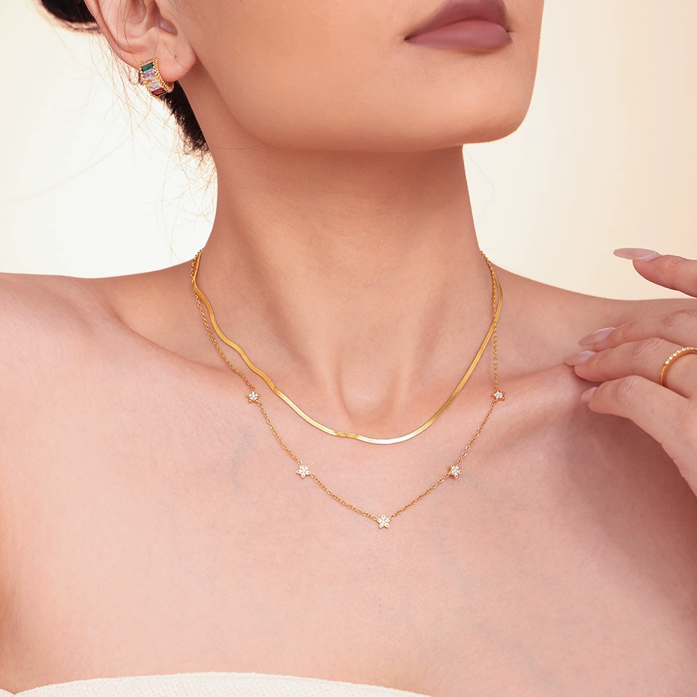 Gold Steel Necklace - Image 4