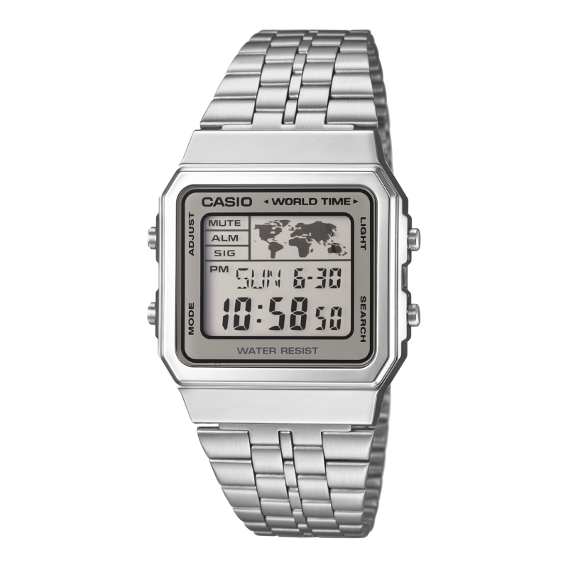 Casio Worldtime Silver Digital
