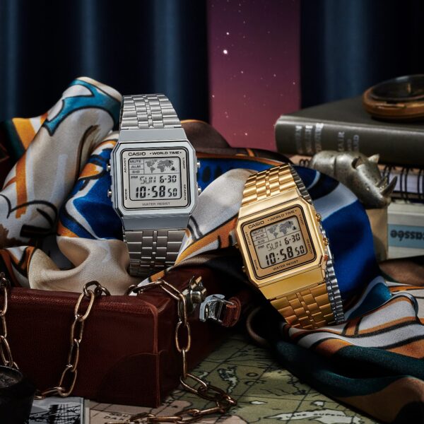 Alternative view of Casio Worldtime Silver Digital