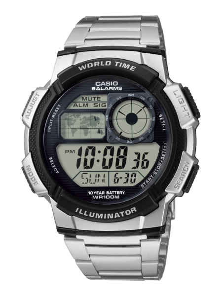 Casio Worldtime Black Steel