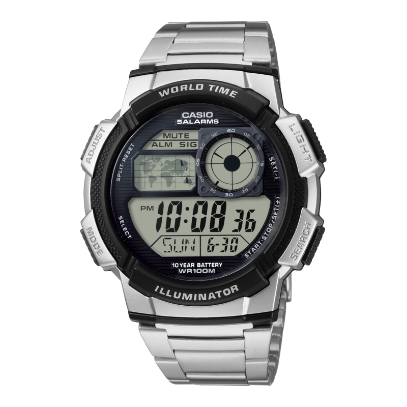 Casio Worldtime Black Steel