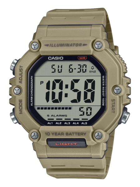 Casio Dualtime Beige Digital