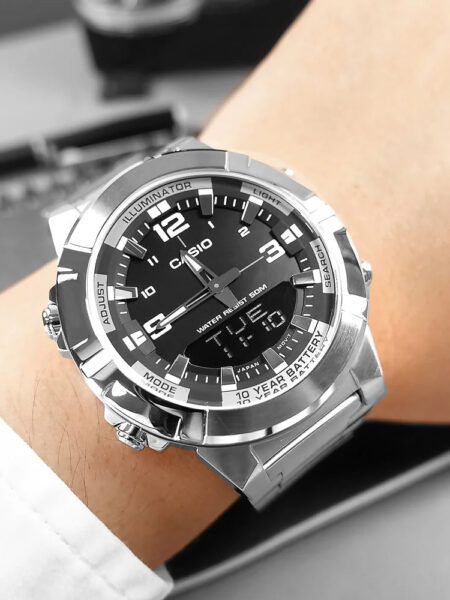 Alternative view of Casio Rugged Black Steel