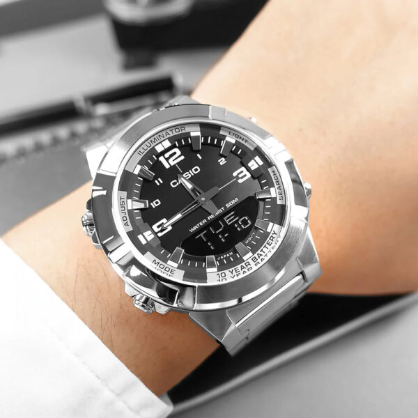 Alternative view of Casio Rugged Black Steel