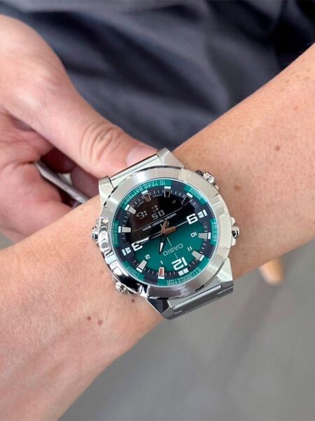 Alternative view of Casio Rugged Green Steel