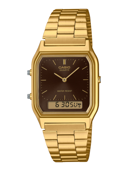 Casio Vintage Brown Gold
