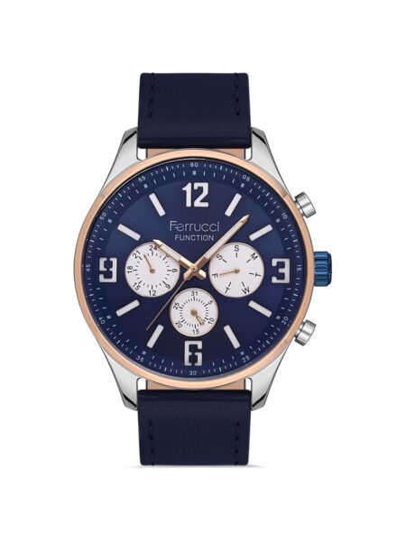 Ferrucci Navy Leather