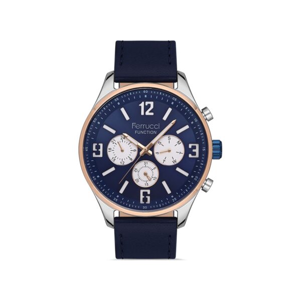 Ferrucci Navy Leather