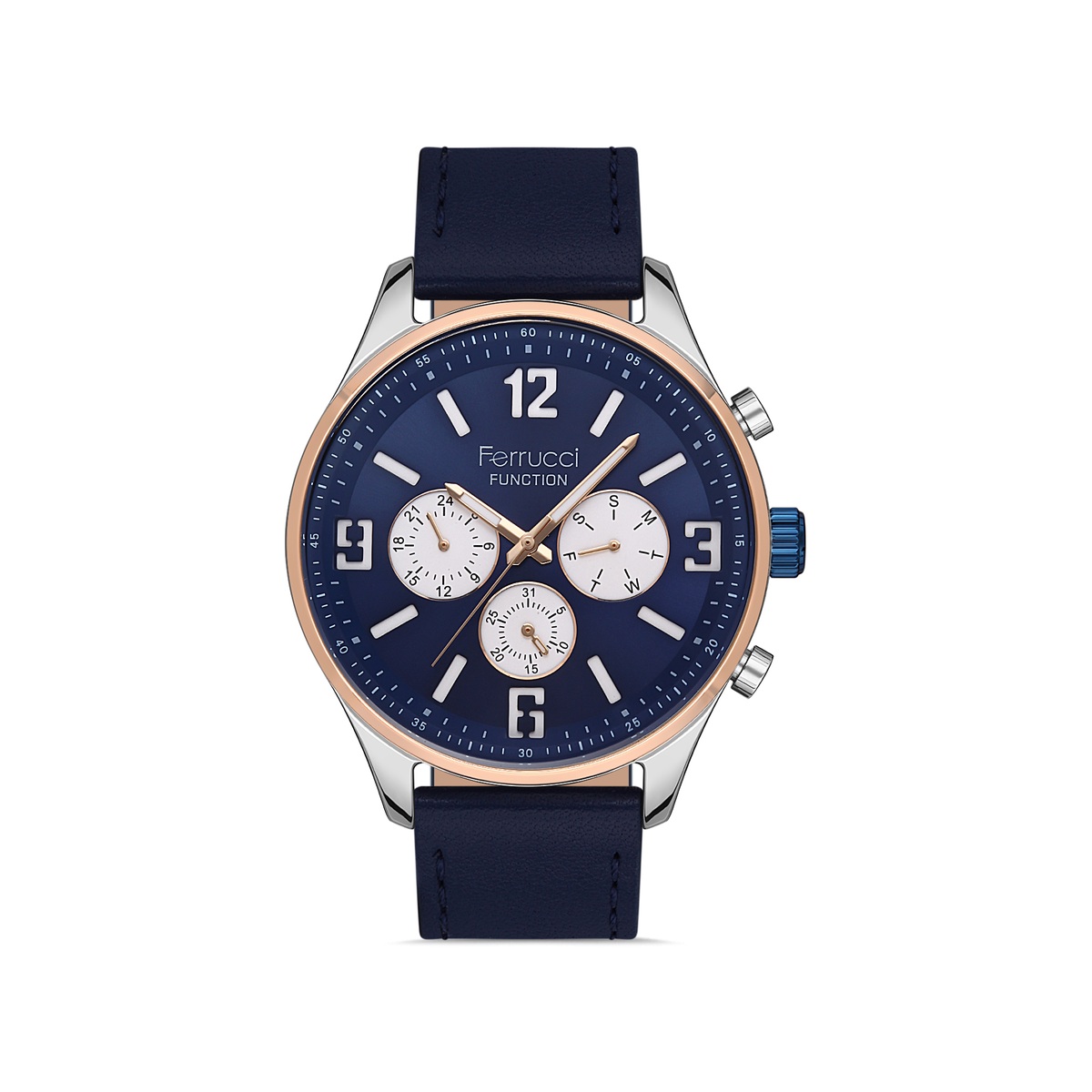 Ferrucci Navy Leather