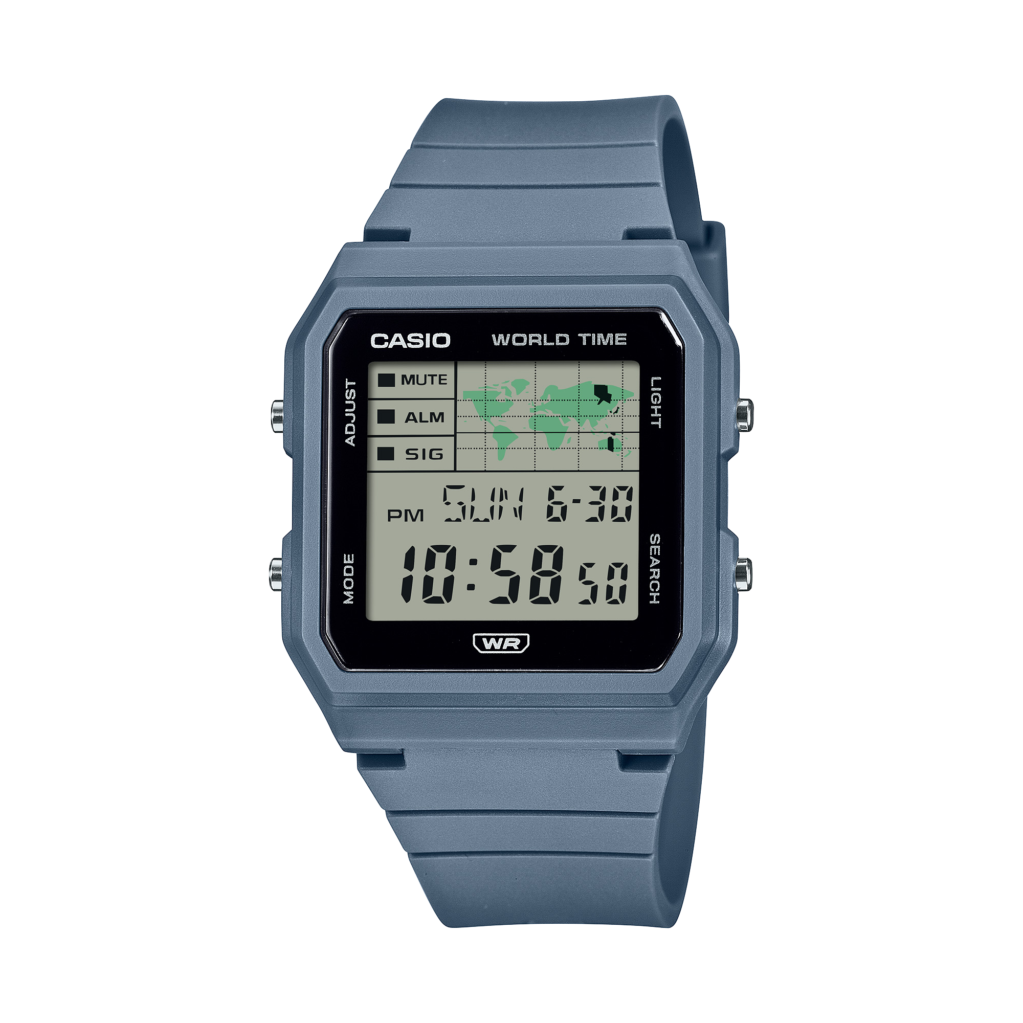 Casio Worldtime Blue Digital