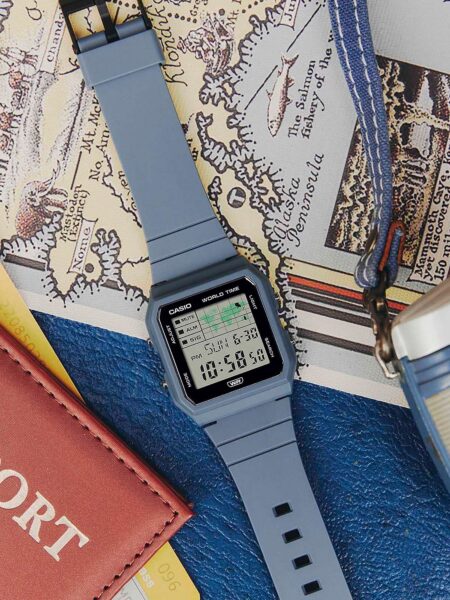 Alternative view of Casio Worldtime Blue Digital