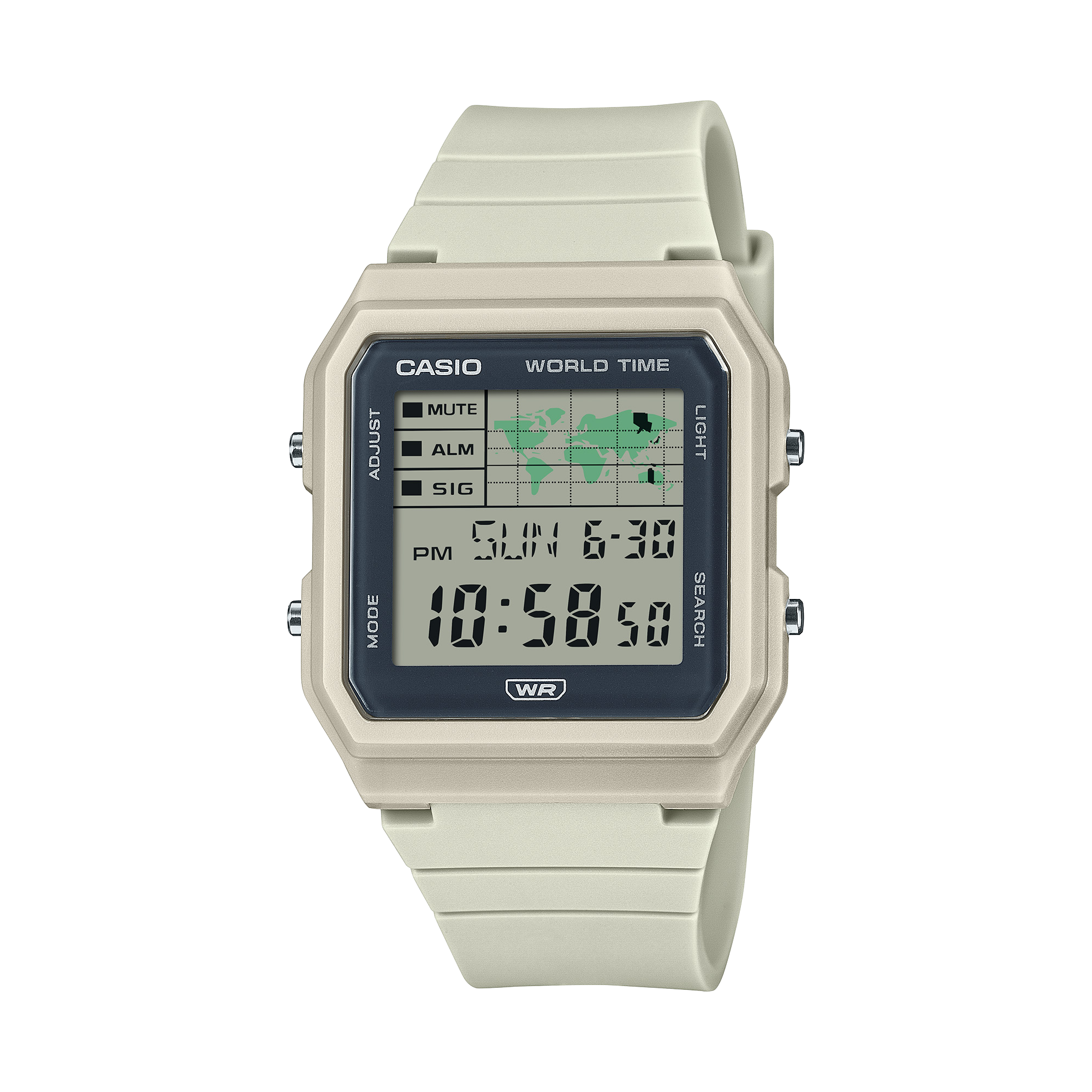 Casio Worldtime Grey Digital