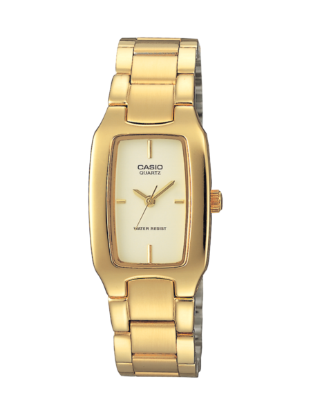 Casio Rectangular Champagne Gold