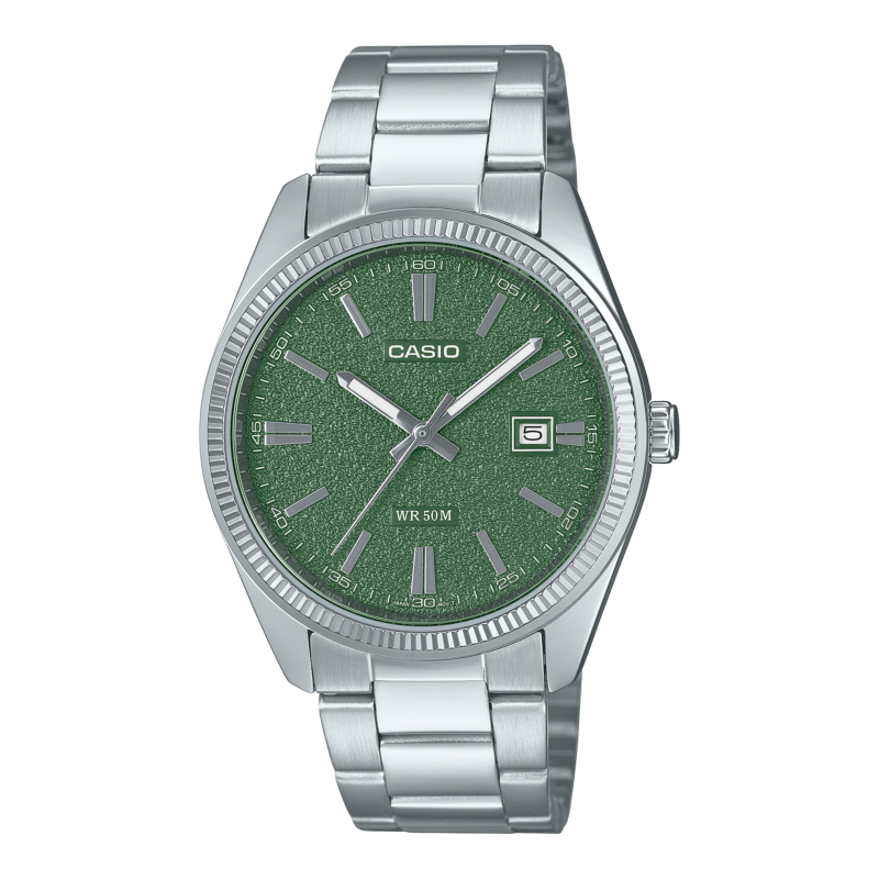 Casio Fluted Green Steel