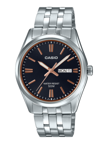 Casio Daydate Black Rose