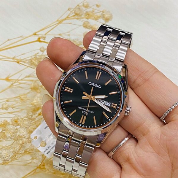 Alternative view of Casio Daydate Black Rose