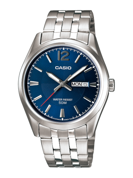 Casio Daydate Teal Silver