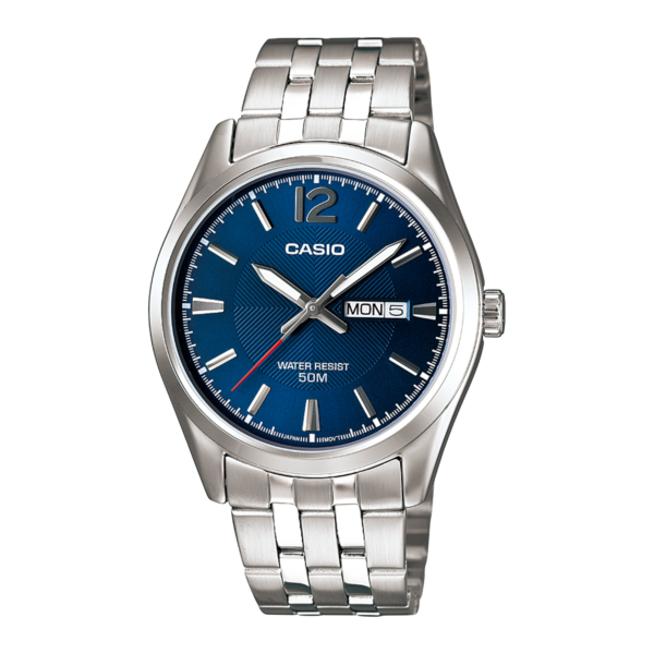 Casio Daydate Teal Silver