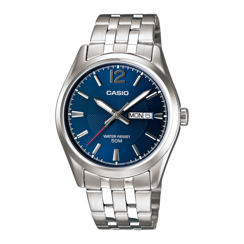 Casio Daydate Teal Silver