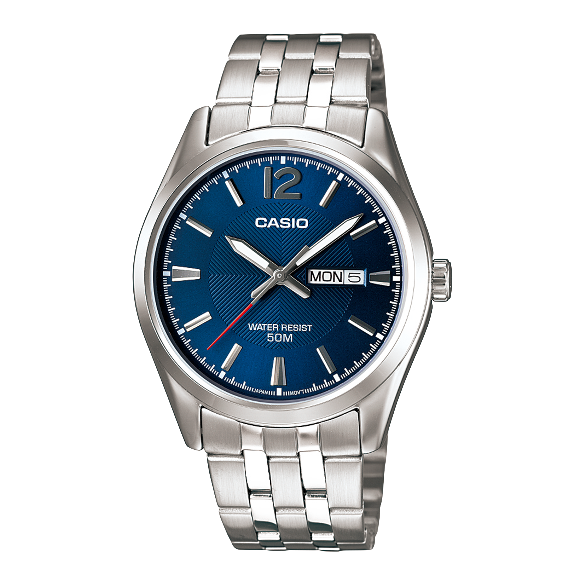 Casio Daydate Teal Silver