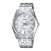 Casio Daydate White Steel