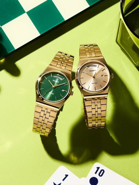 Alternative view of Casio Retro Green Gold