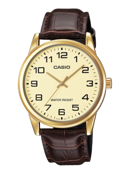 Casio Minimal Champagne Leather