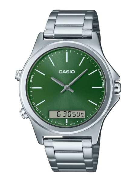 Casio Hybrid Green Steel
