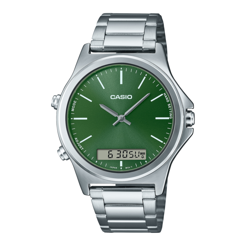 Casio Hybrid Green Steel