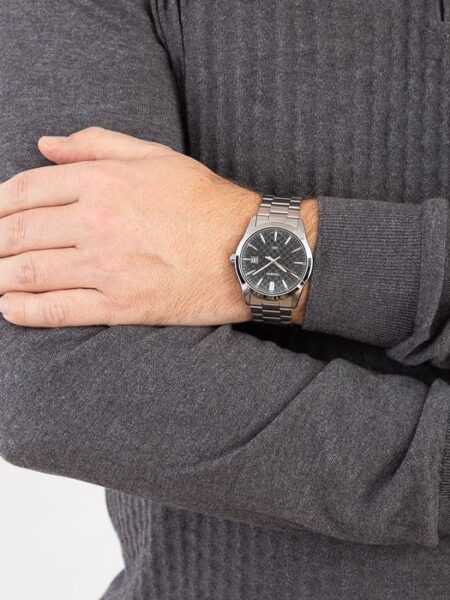 Alternative view of Casio Textured Black Steel