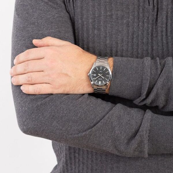 Alternative view of Casio Textured Black Steel