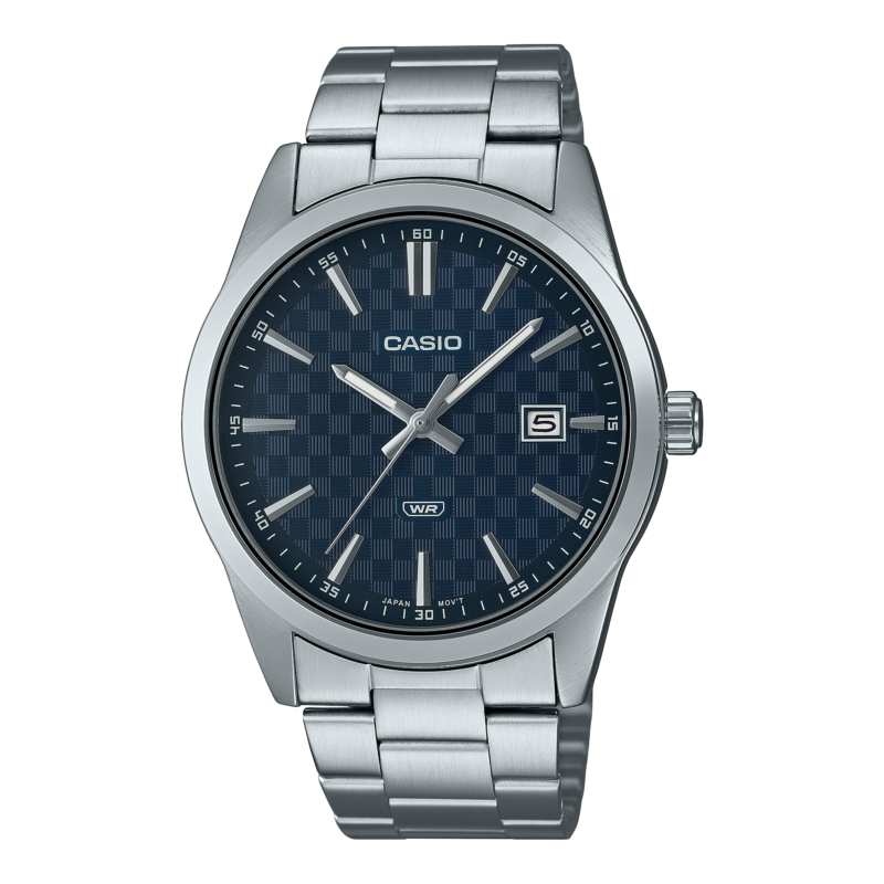 Casio Textured Navy Steel