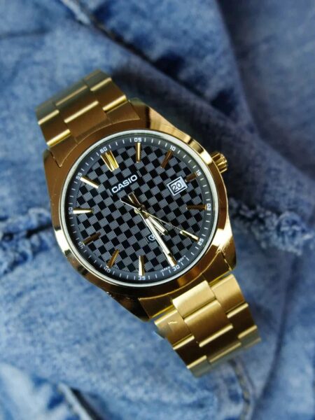 Alternative view of Casio Textured Black Gold