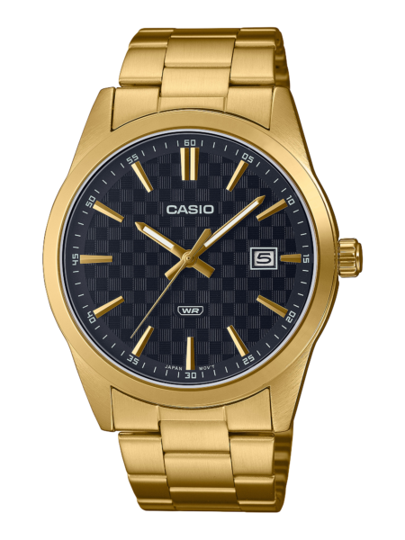 Casio Textured Black Gold