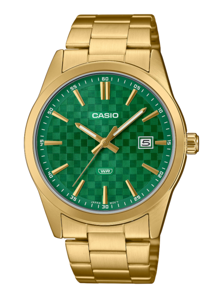 Casio Textured Green Gold